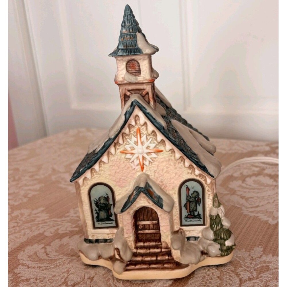 MI Hummel Hawthorne Village Porchlight Collection - 8" Angel's Duet #79281